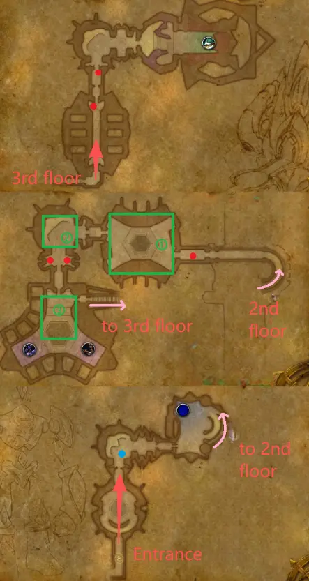 TBC Anniversary The Arcatraz map and boss locations